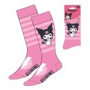 Sanrio Socken Kuromi Pink Stripes 36-43