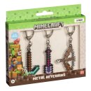 Minecraft 3-Pack Schlüsselanhänger Sortiment (12)