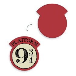 Harry Potter Dekokissen 9 3/4 36 cm