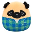 Squishmallows Plüschfigur Brown Pug in Green and...