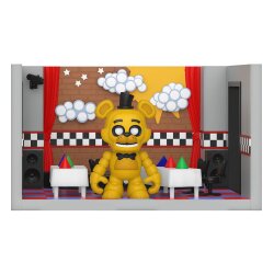 Five Nights at Freddys Snap Spielset mit Actionfigur Stage w/Freddy (GD) 9 cm