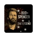 Bud Spencer Bierdeckel aus Blech The Legend 10 x 10 cm