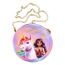 Unicorn Academy Plüsch-Umhängetasche Round