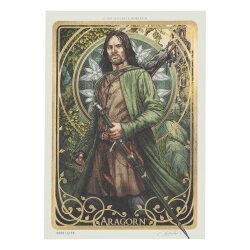 Herr der Ringe Kunstdruck Aragorn Art Card 14 x 21 cm Limited Edition