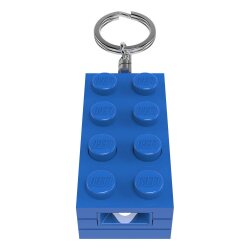 LEGO Minifigures Schlüsselanhänger mit Leuchtfunktion Stein-Blau 8 cm