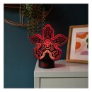 Stranger Things Laser Etched Leuchte Demogorgan