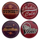 Fallout Untersetzer 4er-Pack Metal Drinks