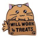 Fuzzballs Ansteck-Pin Whisky Will Work 4 Treats Limited...