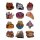 Fuzzballs Ansteck-Pins Mystery Pin Badge Display (12)