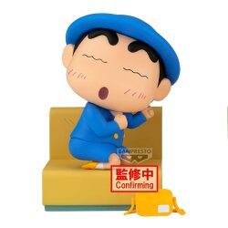 Crayon Shinchan PVC Statue Nakayoshi Memories Lets Go To Kindergarten With Nene-chan (A:Shinnosuke) 10 cm