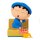Crayon Shinchan PVC Statue Nakayoshi Memories Lets Go To Kindergarten With Nene-chan (A:Shinnosuke) 10 cm