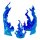 The Simple Effect Zubehör-Set für Figuren Flames: Blue