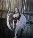 Original Character PVC Statue 1/6 Angel Sister Holy Wing...
