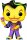 DC Comics POP! Heroes Vinyl Figur Joker (Black Light) 9 cm