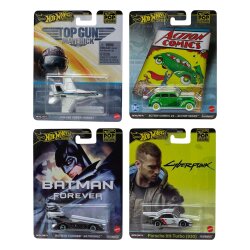 Hot Wheels Premium Diecast Fahrzeuge 1/64 Pop Culture 979F Sortiment (10)