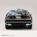 Zurück in die Zukunft Diecast Modell 1/10 DeLorean Time Machine LED und Qualm