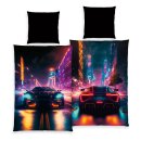 Young Collection Bettwäsche Neon Cars 135 x 200 cm