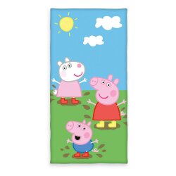 Peppa Pig Velours-Handtuch 75 x 150 cm