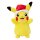 Pokémon Plüschfigur Winter Pikachu mit Weihnachtsmütze 20 cm