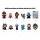 Disney 3D PVC-Taschenanhänger Villains Serie 4 Display (24)