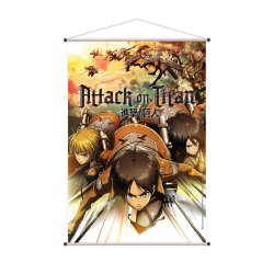 Attack on Titan Wandrolle Eren, Mikasa & Armin 60 x 90 cm