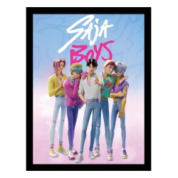 KPop Demon Hunters Collector Print Poster im Rahmen Saja Boys