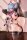 Original Character Statue 1/6 Lewd Girl Y-shaped Balance - Aoi Futatsuki Tapestry Set Edition 38 cm