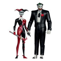 Batman: The Animated Series DC Direct Actionfiguren Harley Quinn & The Joker (Mad Love) (Gold Label) 18 cm