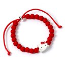 Hello Kitty Armband rote Perlen mit Hello Kitty...