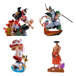 One Piece Petitrama PVC Mini-Statue Logbox Re Birth Wano Kuni Vol. 1 Set 9 cm