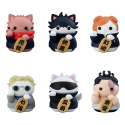 Jujutsu Kaisen Mega Cat Project Sammelfiguren Fortune Cats 7 cm Sortiment (6)