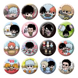 Gintama Metall Ansteck-Buttons Famous Scene Ver. 5 cm Sortiment (16)