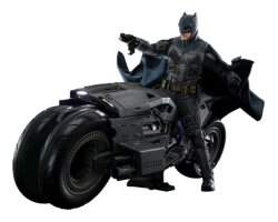 The Flash Movie Masterpiece Actionfigur mit Fahrzeug 1/6 Batman & Batcycle Set 30 cm