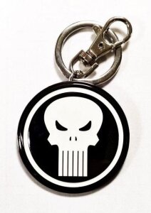 Marvel Comics Metall-Schlüsselanhänger Punisher Logo