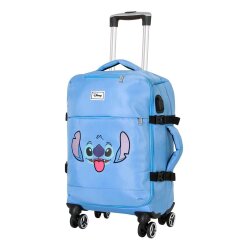 Lilo & Stitch Koffer Stitch Face Blue 55 cm
