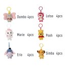 Disney Plüsch-Schlüsselanhänger 12 cm...