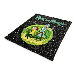 Rick and Morty Kuschelige Fleecedecke Portal 180 x 200 cm