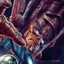 Marvel Kunstdruck Galactus and the Silver Surfer 61 x 41 cm - ungerahmt