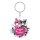 Sanrio Pink Black Party Series Acryl Schlüsselanhänger My Melody & Kuromi 7 cm