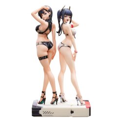 Original Character SSR PVC Statuen 1/6 Konno Ao & Hakuyou Maruko 30 cm