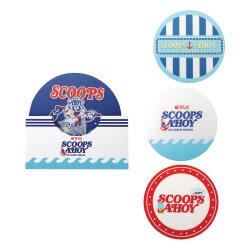 Stranger Things Untersetzer Scoops Ahoy 4er-Pack
