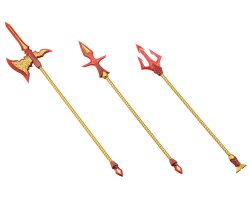 Kotobukiya M.S.G. Model Kit Zubehör-Set Virtuous Style 11 Pole Weapon Set Flamerite Ver.