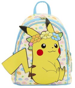 Pokemon by Loungefly Mini Rucksack Sleeping Pikachu Floral Crown