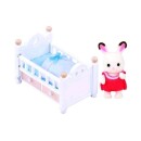 Sylvanian Families: Schokoladenhasen Baby mit Babybett...