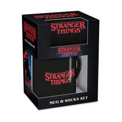 Stranger Things Tasse & Socken Set Logo