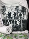 Stranger Things Wurfdecke Black & White 100 x 150 cm