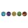 Magic: The Gathering Ansteck-Pins  Blind Box Mystery Stained Glass Lands Sortiment (10)