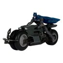 The Flash DC Multiverse Fahrzeug Batcycle with Batman