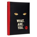 Es Notizbuch mit Leuchtfunktion What are you