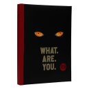 Es Notizbuch mit Leuchtfunktion What are you